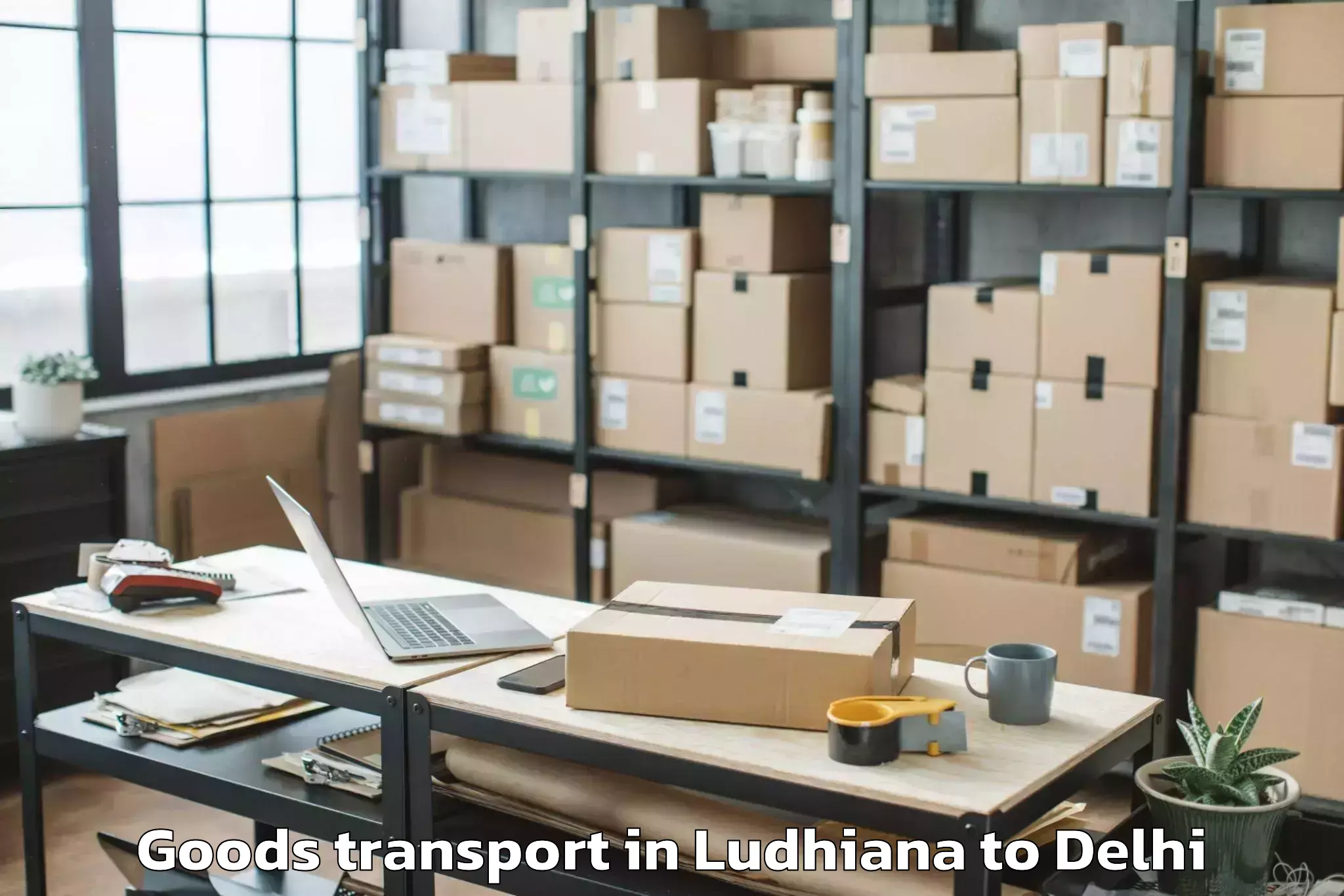 Easy Ludhiana to Bawana Goods Transport Booking